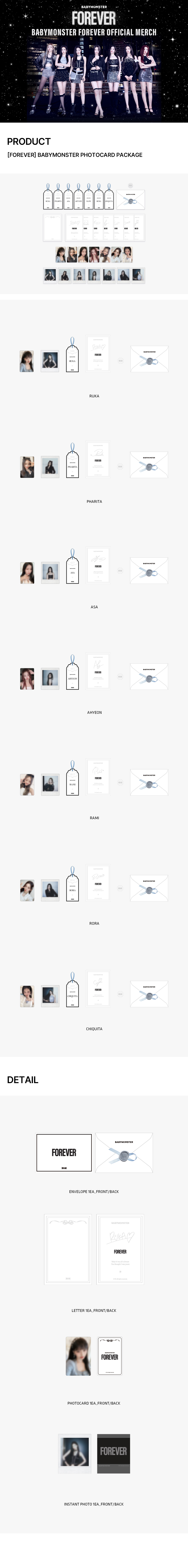 FOREVER] BABYMONSTER PHOTOCARD PACKAGE - YG SELECT